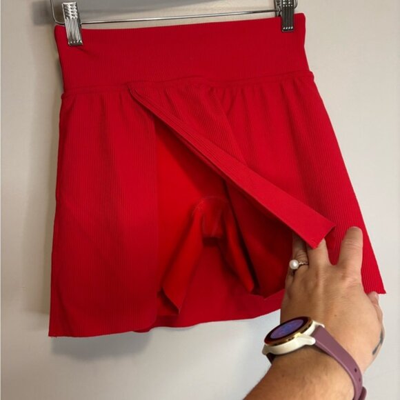 SPANX Vibrant Red Mini Skirt - Picture 2 of 5